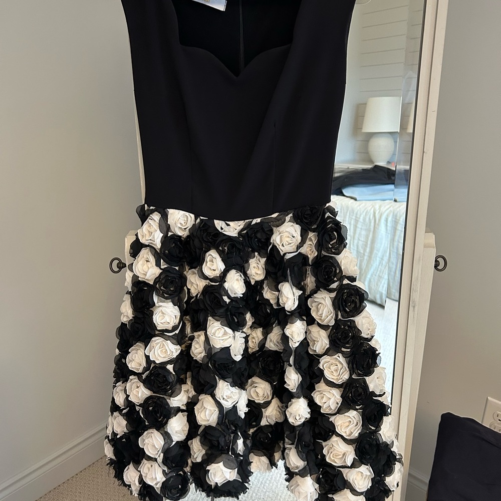 Elegant Black and White Kids Dress